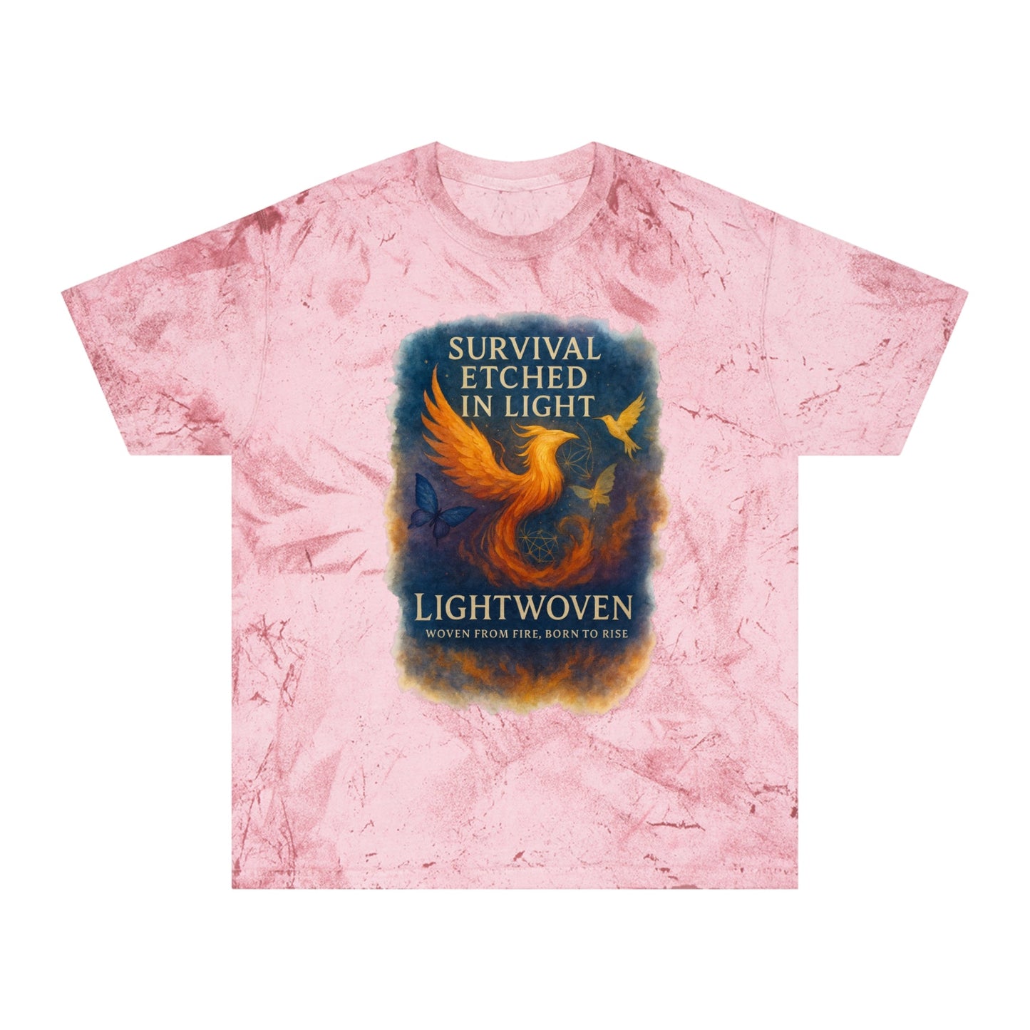 Lightwoven “Survival Etched in Light” Dual - Design Unisex T-Shirt - Moon Mama Inspired’s Lightwoven