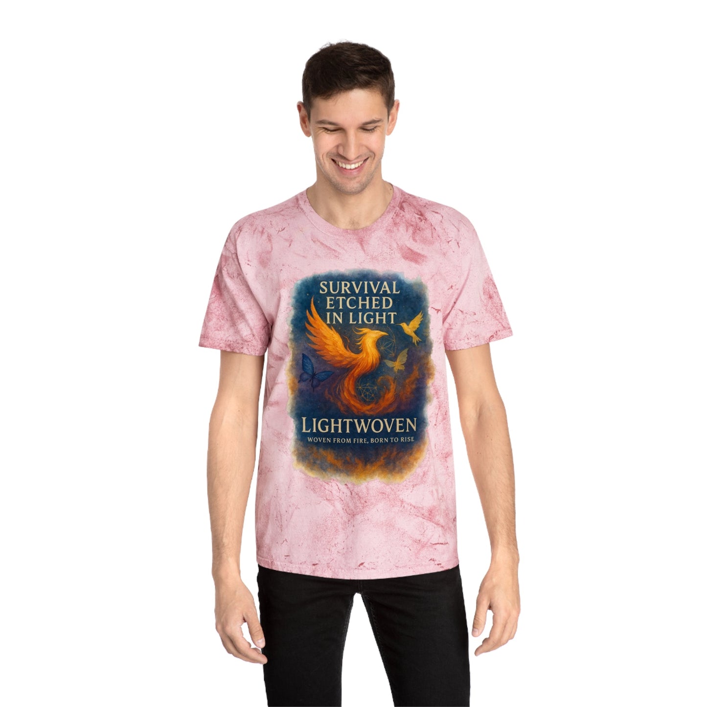 Lightwoven “Survival Etched in Light” Dual - Design Unisex T-Shirt - Moon Mama Inspired’s Lightwoven