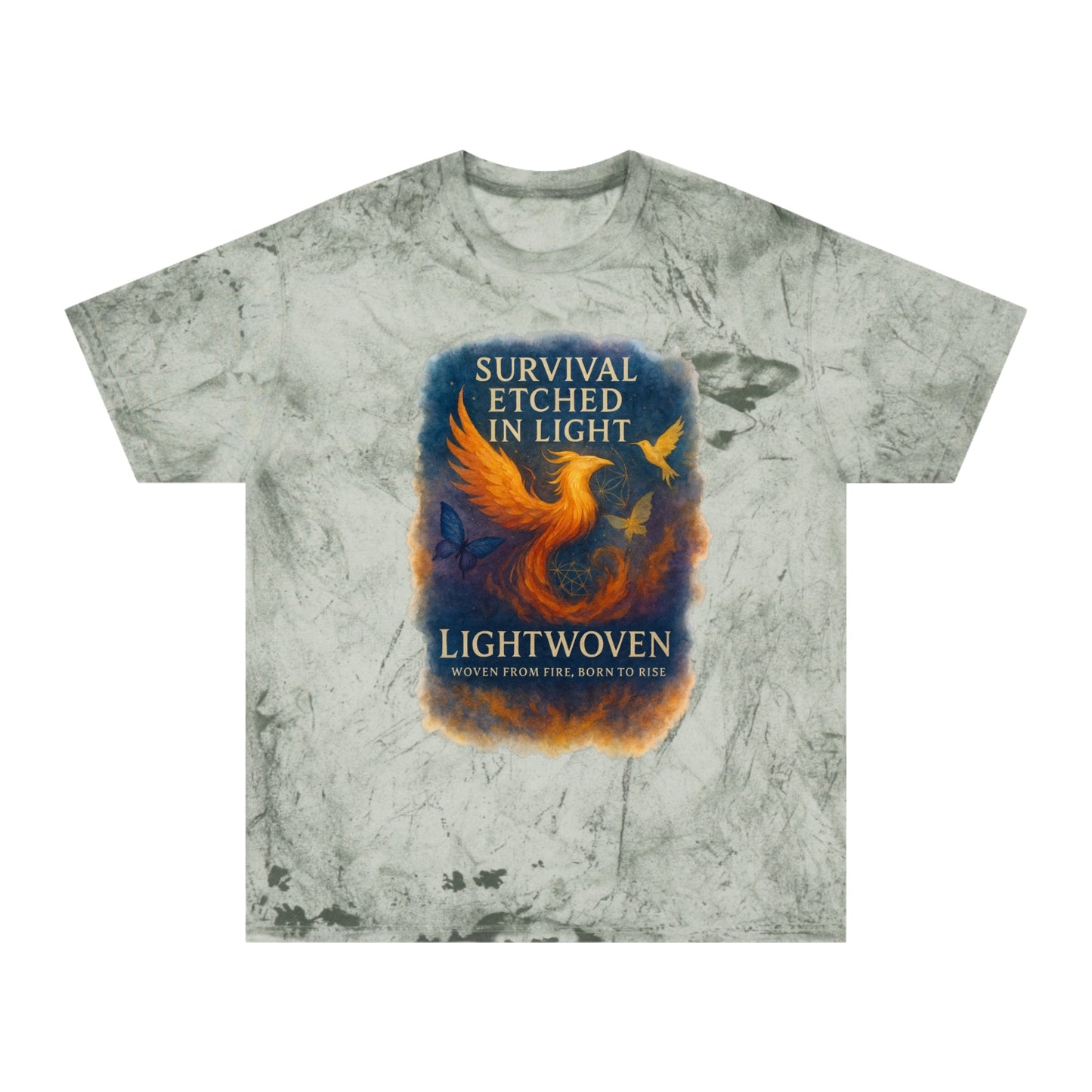 Lightwoven “Survival Etched in Light” Dual - Design Unisex T-Shirt - Moon Mama Inspired’s Lightwoven