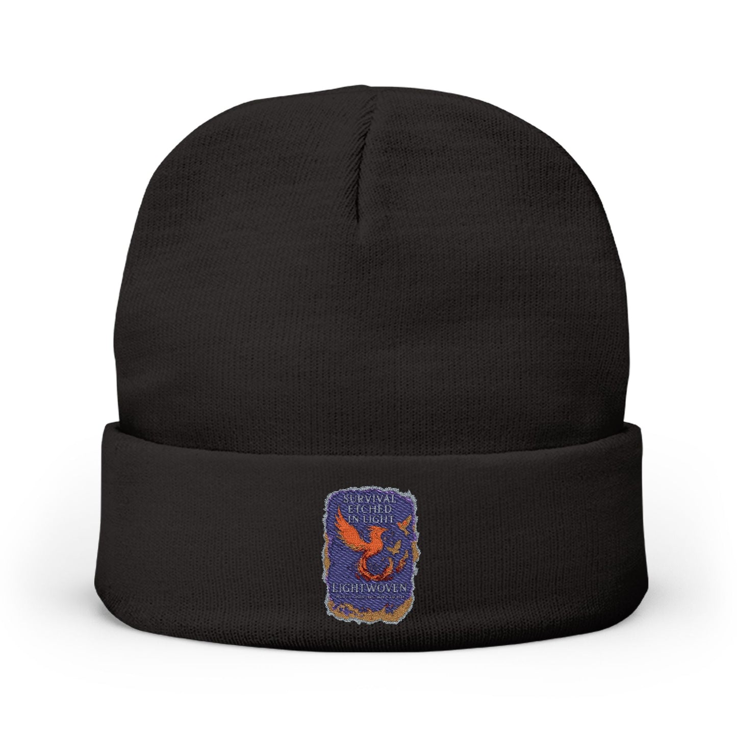 Lightwoven “SurvivalEtched in Light” beanie - Moon Mama Inspired’s Lightwoven