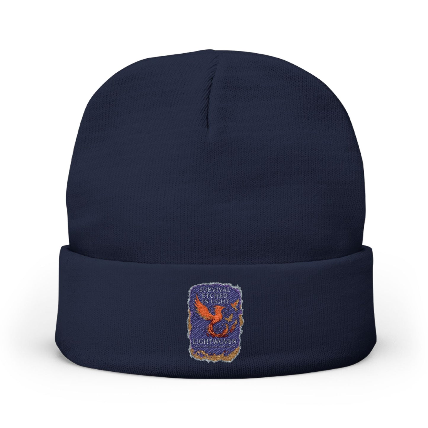 Lightwoven “SurvivalEtched in Light” beanie - Moon Mama Inspired’s Lightwoven
