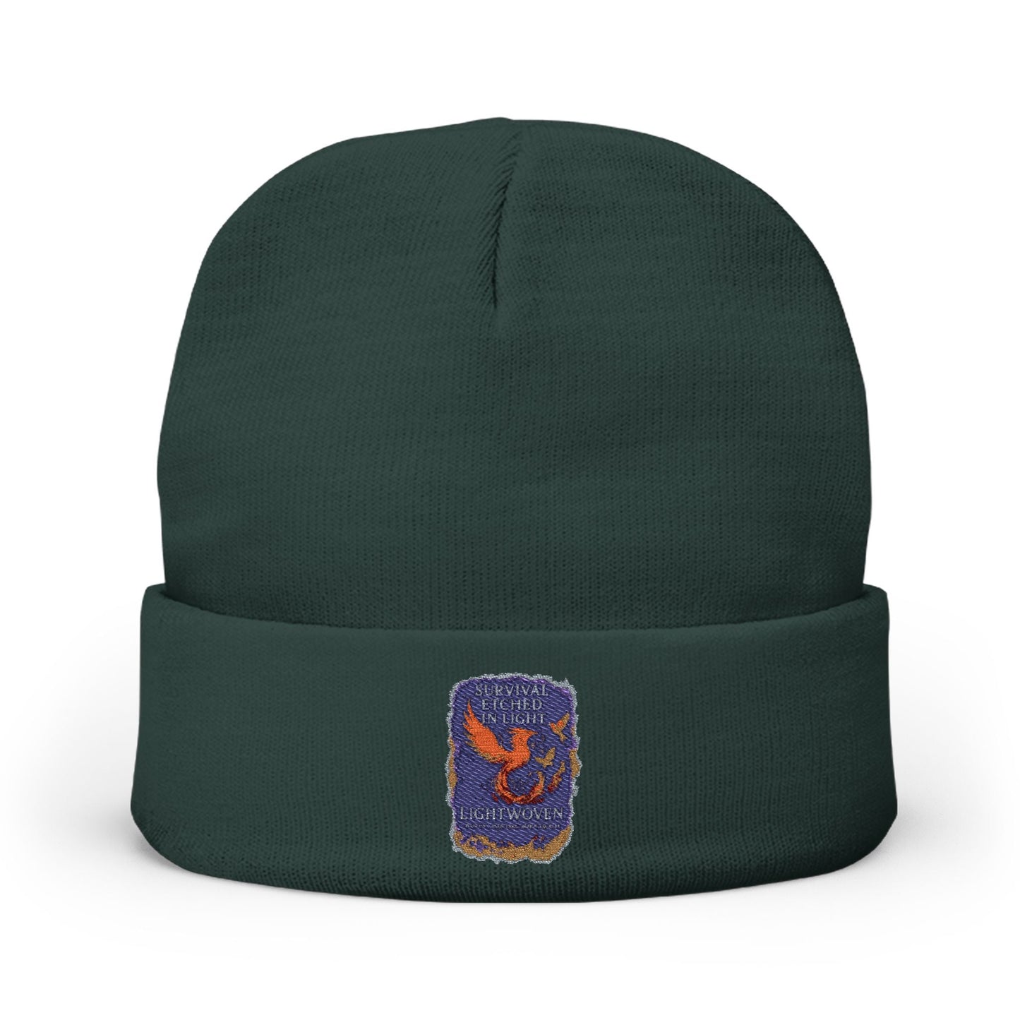 Lightwoven “SurvivalEtched in Light” beanie - Moon Mama Inspired’s Lightwoven