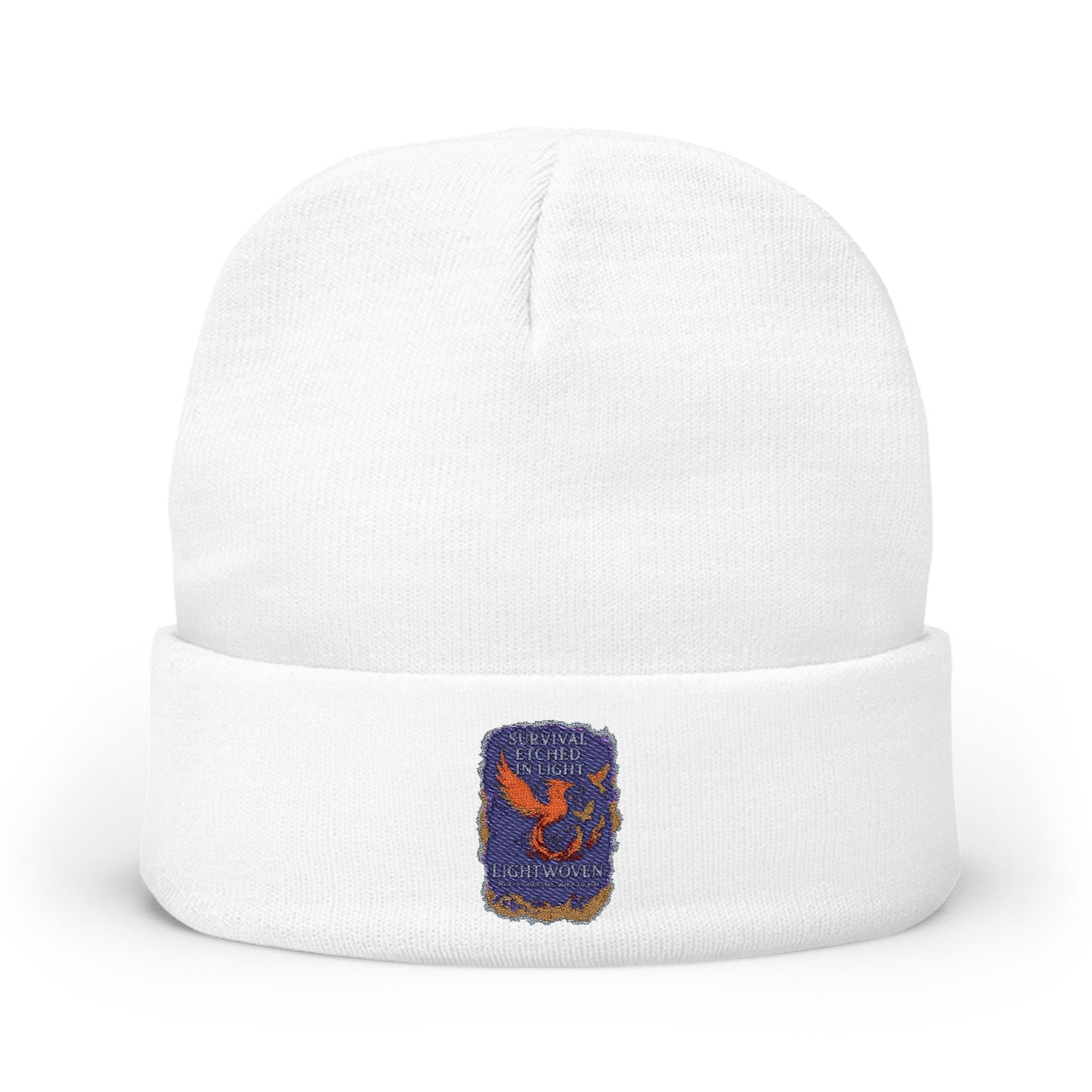 Lightwoven “SurvivalEtched in Light” beanie - Moon Mama Inspired’s Lightwoven