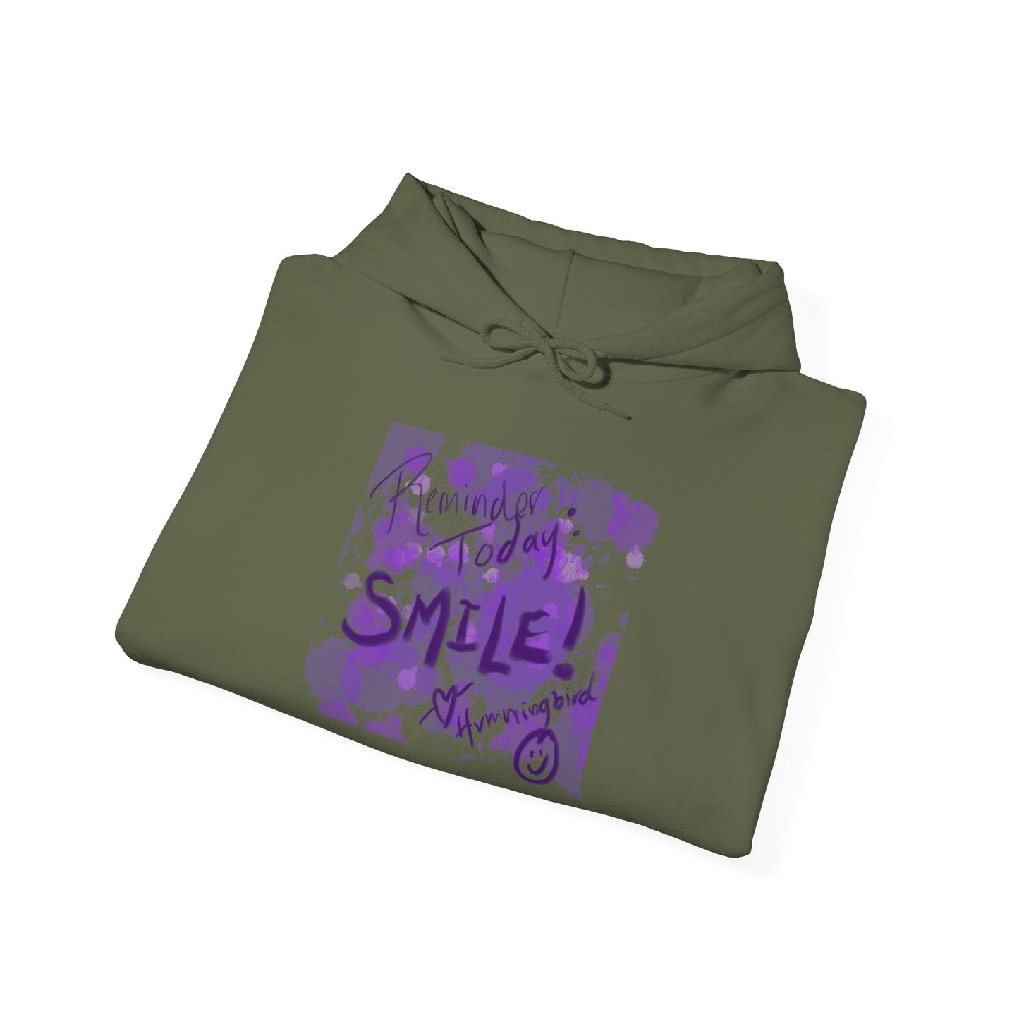 Purple Smile Graphic Hoodie, Unisex Sweatshirt for Comfort & Style, Cozy Gift for Art Lovers, Casual Wear, Spring Essentials - Moon Mama Inspired’s Lightwoven