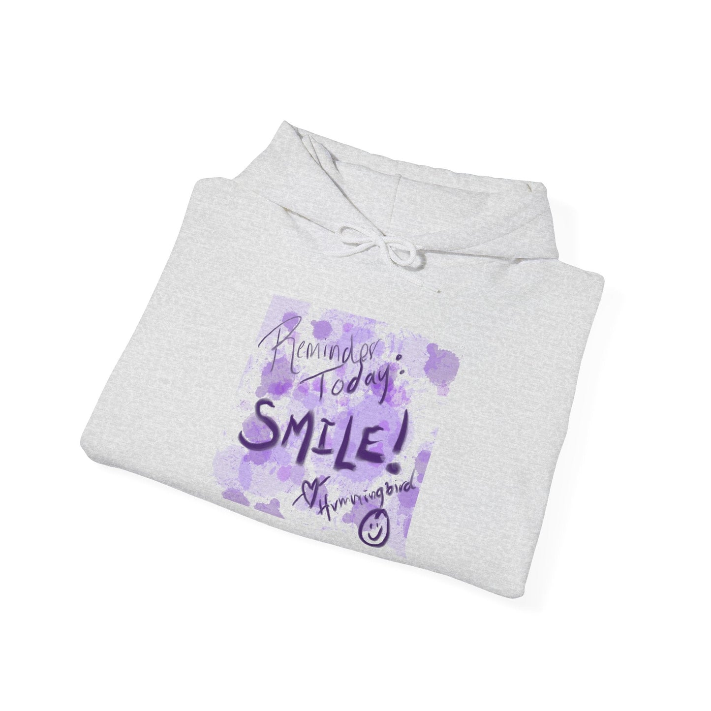 Purple Smile Graphic Hoodie, Unisex Sweatshirt for Comfort & Style, Cozy Gift for Art Lovers, Casual Wear, Spring Essentials - Moon Mama Inspired’s Lightwoven