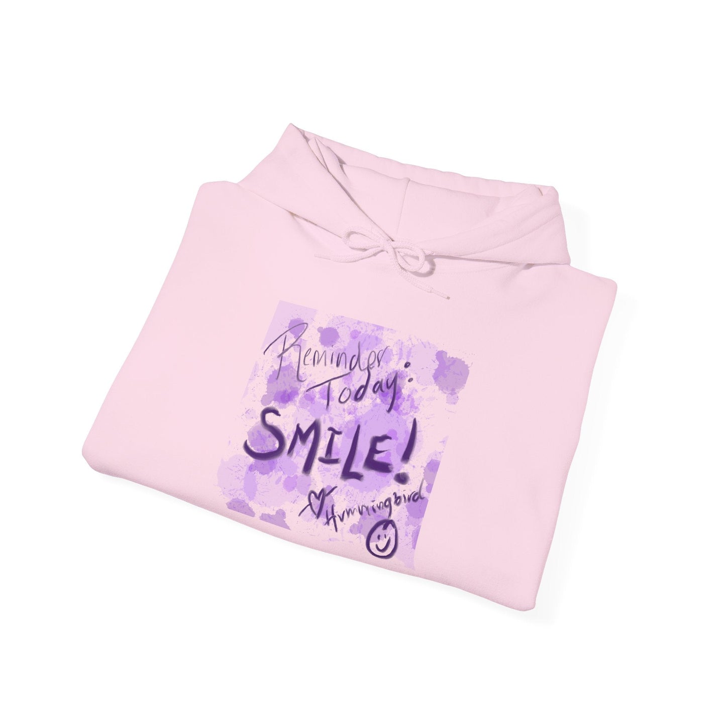 Purple Smile Graphic Hoodie, Unisex Sweatshirt for Comfort & Style, Cozy Gift for Art Lovers, Casual Wear, Spring Essentials - Moon Mama Inspired’s Lightwoven