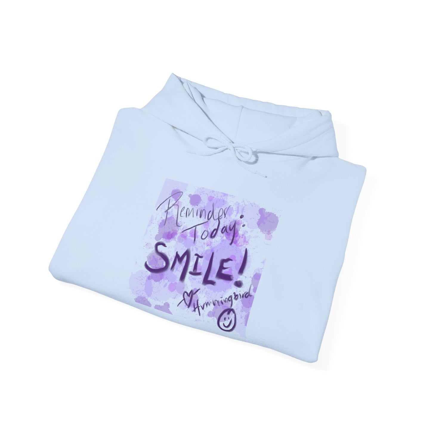 Purple Smile Graphic Hoodie, Unisex Sweatshirt for Comfort & Style, Cozy Gift for Art Lovers, Casual Wear, Spring Essentials - Moon Mama Inspired’s Lightwoven