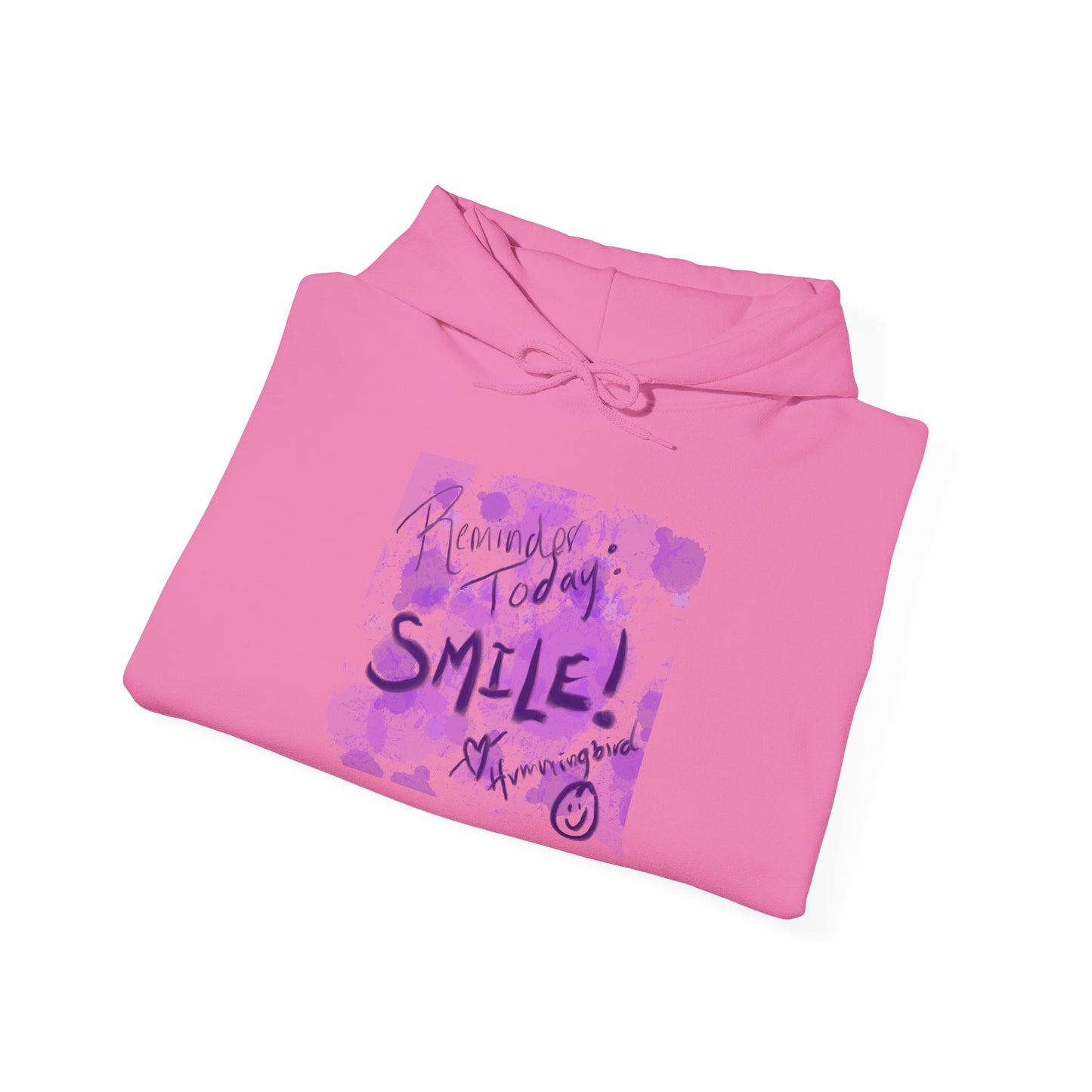 Purple Smile Graphic Hoodie, Unisex Sweatshirt for Comfort & Style, Cozy Gift for Art Lovers, Casual Wear, Spring Essentials - Moon Mama Inspired’s Lightwoven