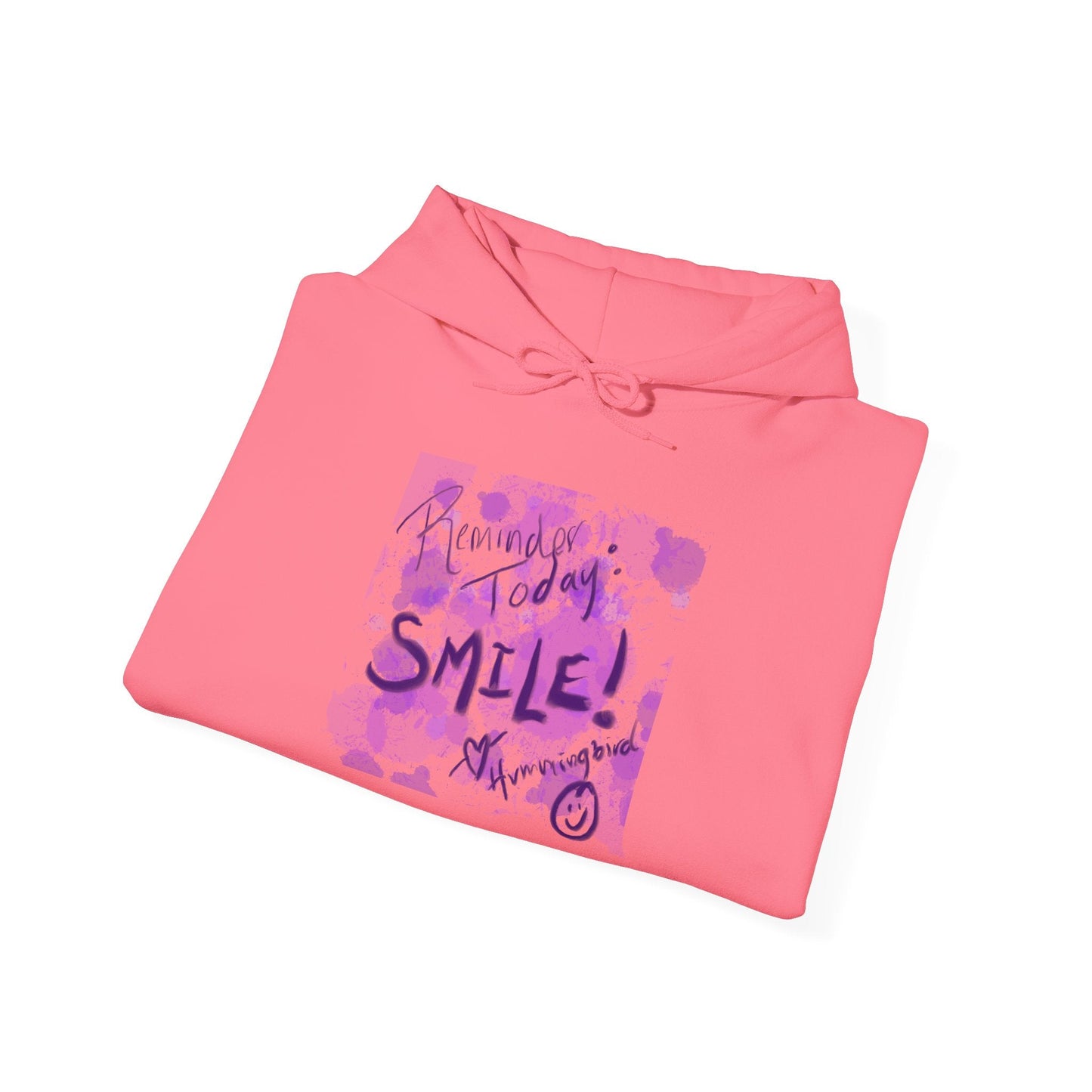 Purple Smile Graphic Hoodie, Unisex Sweatshirt for Comfort & Style, Cozy Gift for Art Lovers, Casual Wear, Spring Essentials - Moon Mama Inspired’s Lightwoven