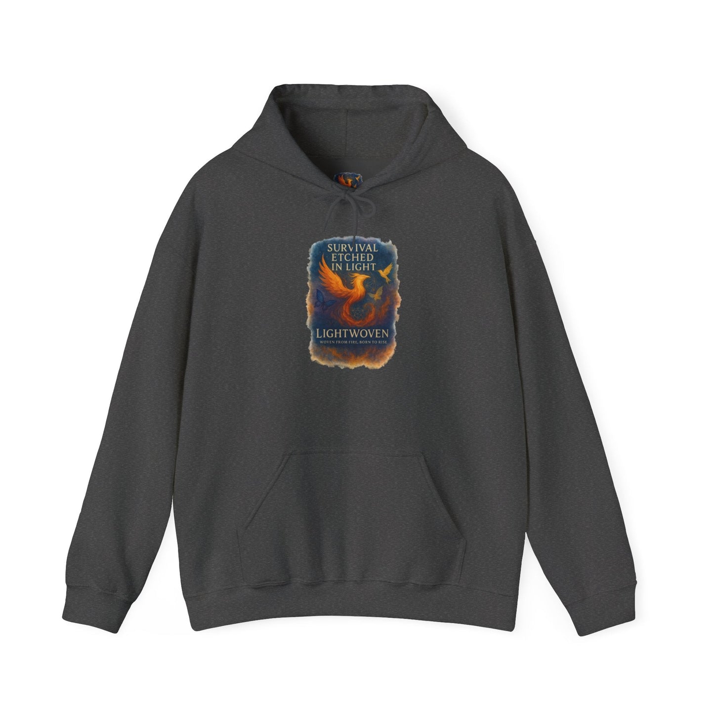Survival Etched in Light Hoodie - Moon Mama Inspired’s Lightwoven