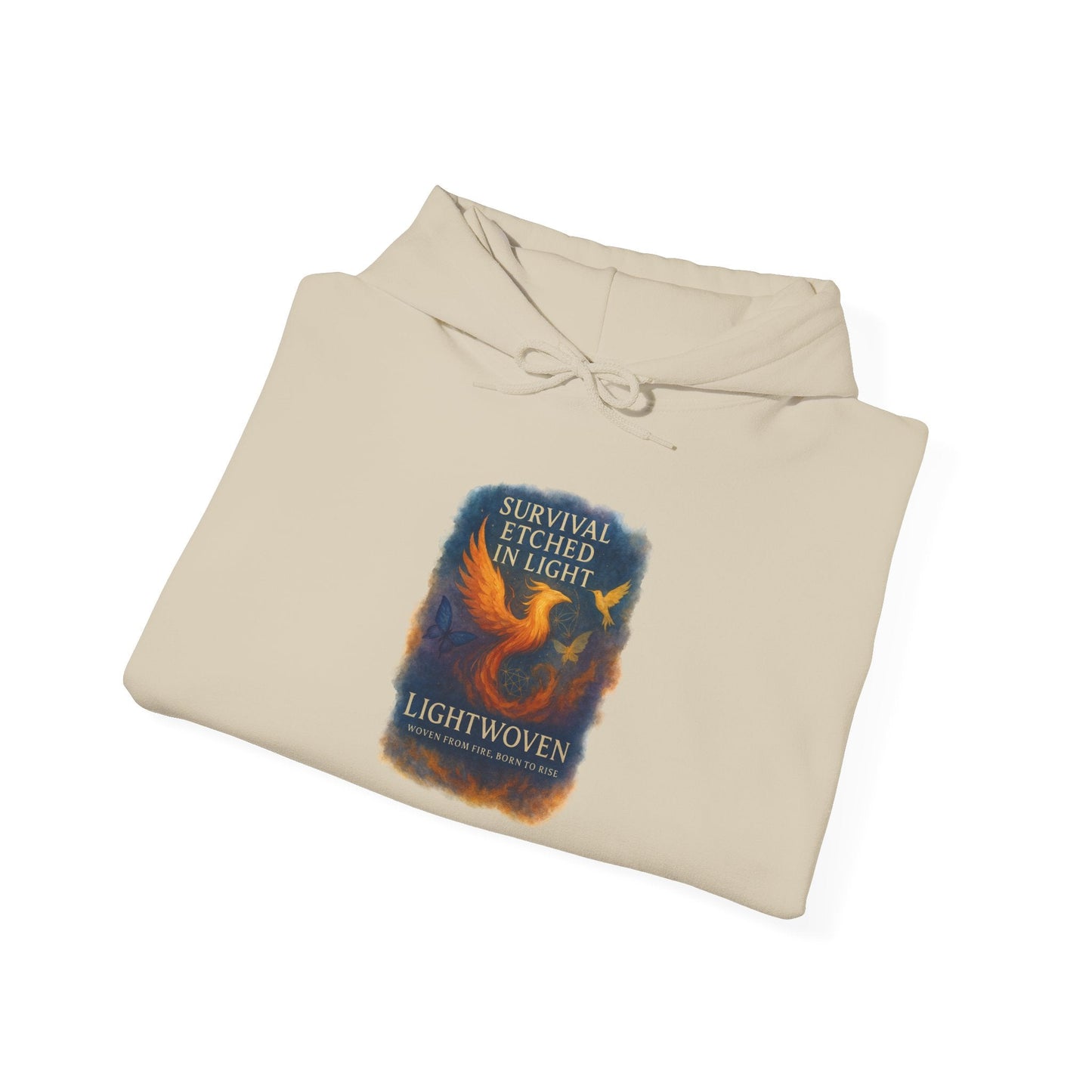 Survival Etched in Light Hoodie - Moon Mama Inspired’s Lightwoven