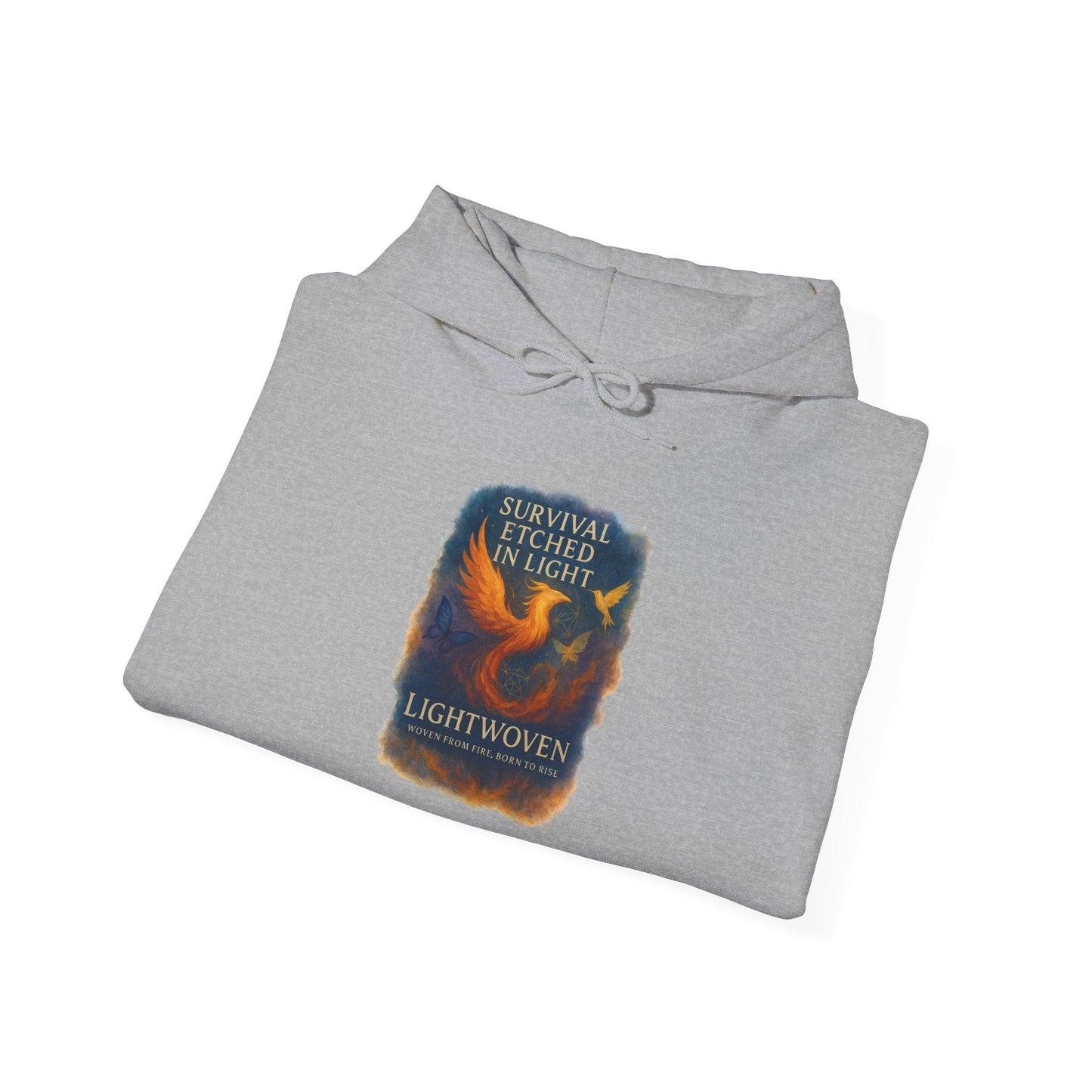 Survival Etched in Light Hoodie - Moon Mama Inspired’s Lightwoven