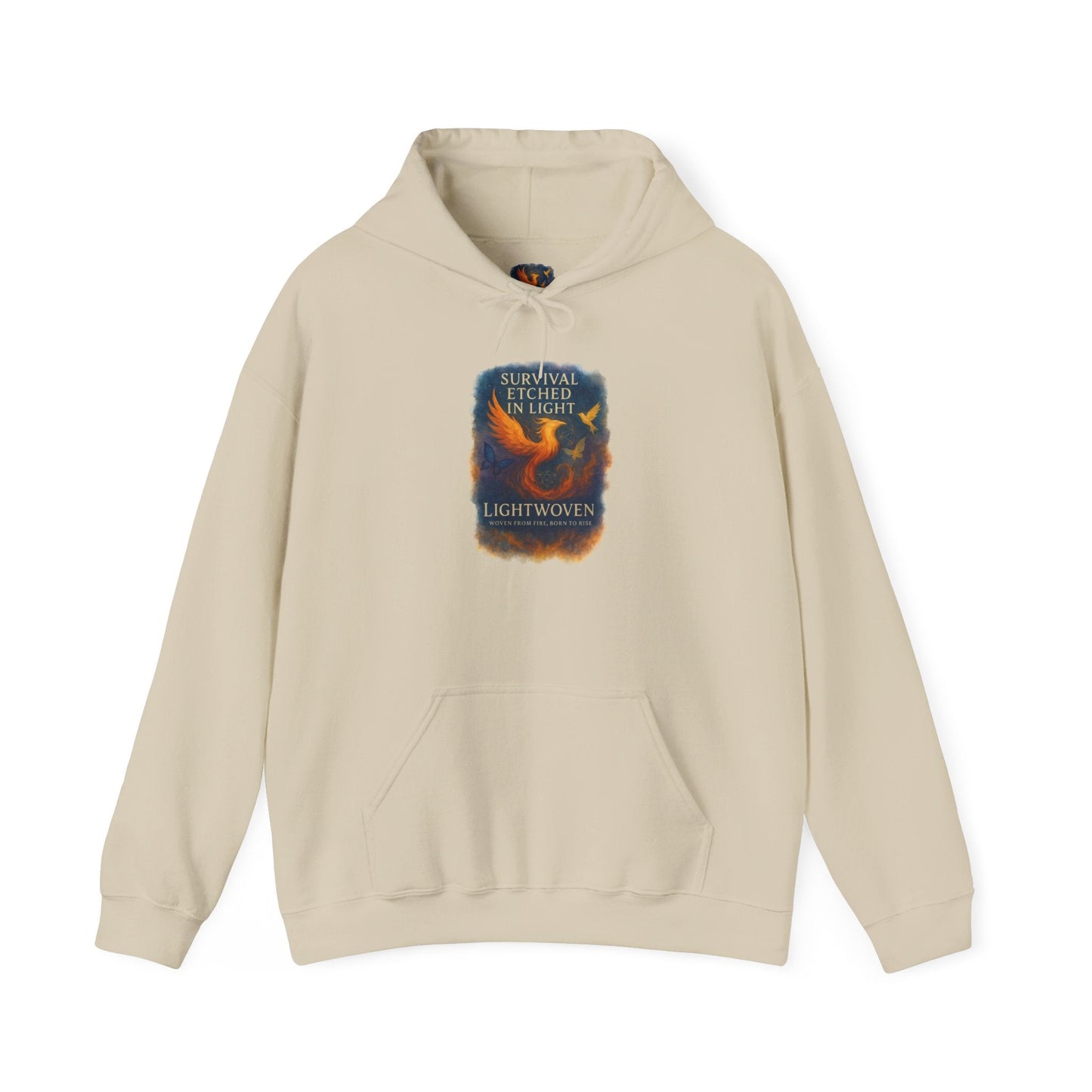 Survival Etched in Light Hoodie - Moon Mama Inspired’s Lightwoven