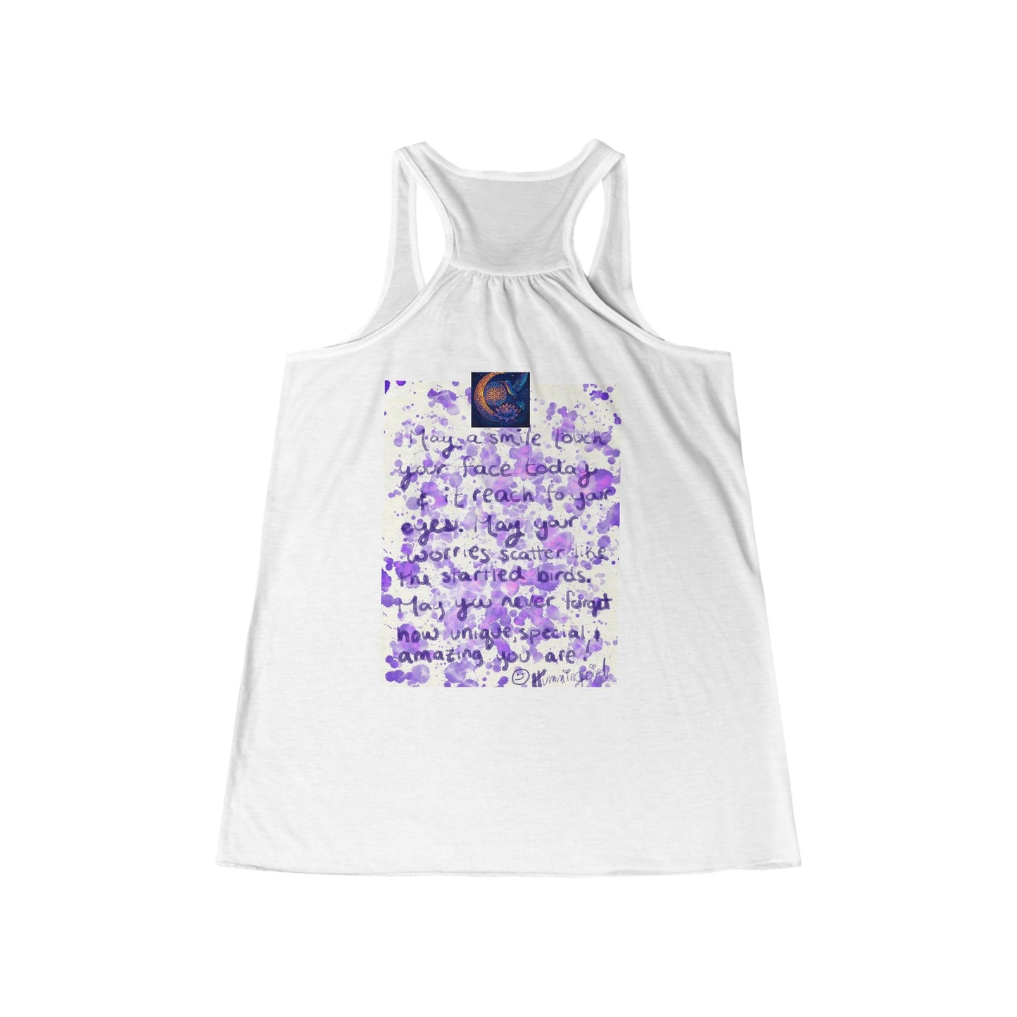 Tank Top Reminder: Smile and may it reach your eyes - Moon Mama Inspired’s Lightwoven