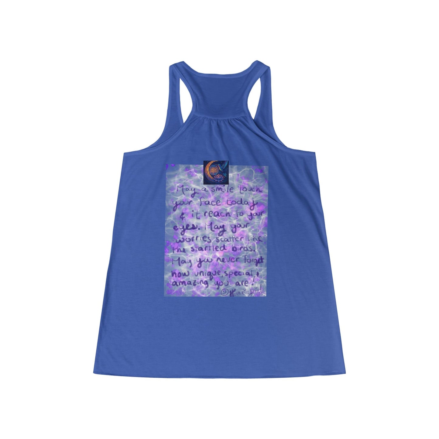 Tank Top Reminder: Smile and may it reach your eyes - Moon Mama Inspired’s Lightwoven