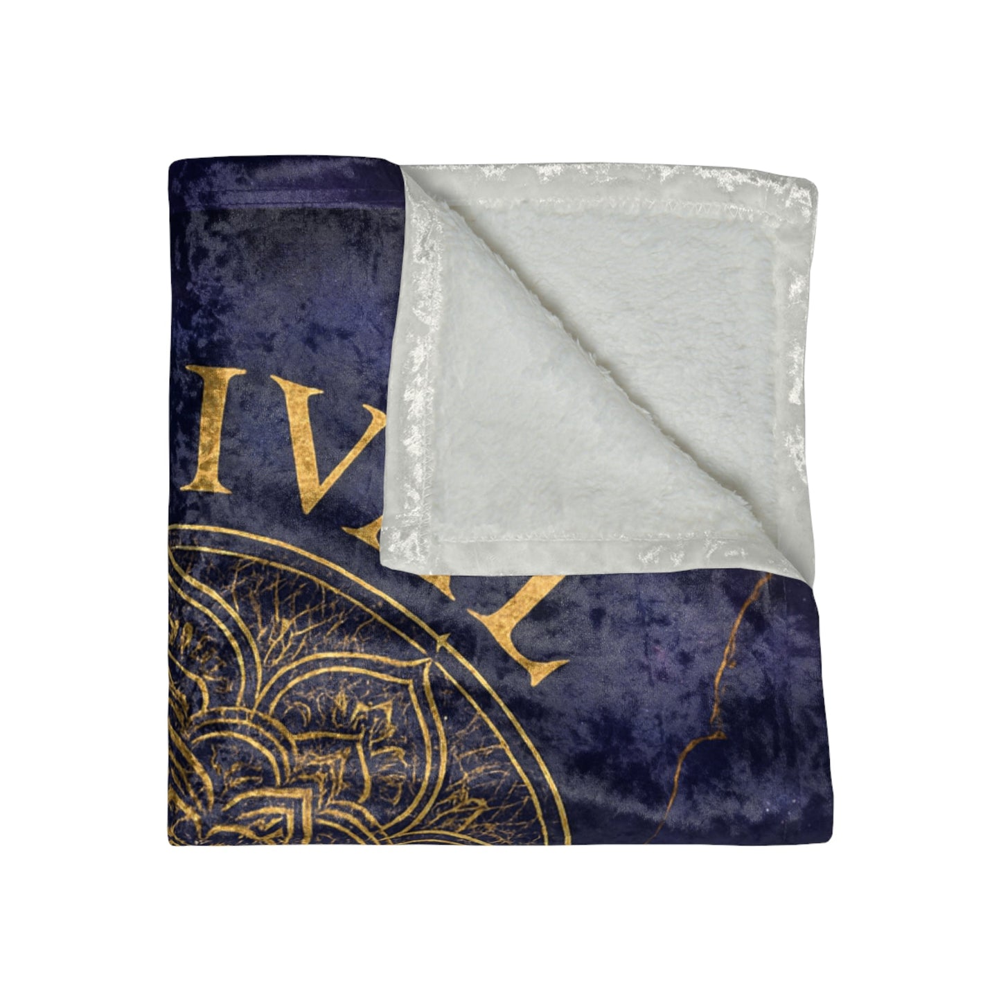 Velvet Blanket with Sacred Mandala Design - 'Survival Woven' - Moon Mama Inspired’s Lightwoven