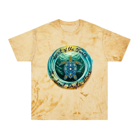 Color Blast T-Shirt - Spirit of the Turtle, No Soul Drifts Alone - Moon Mama Inspired’s Lightwoven