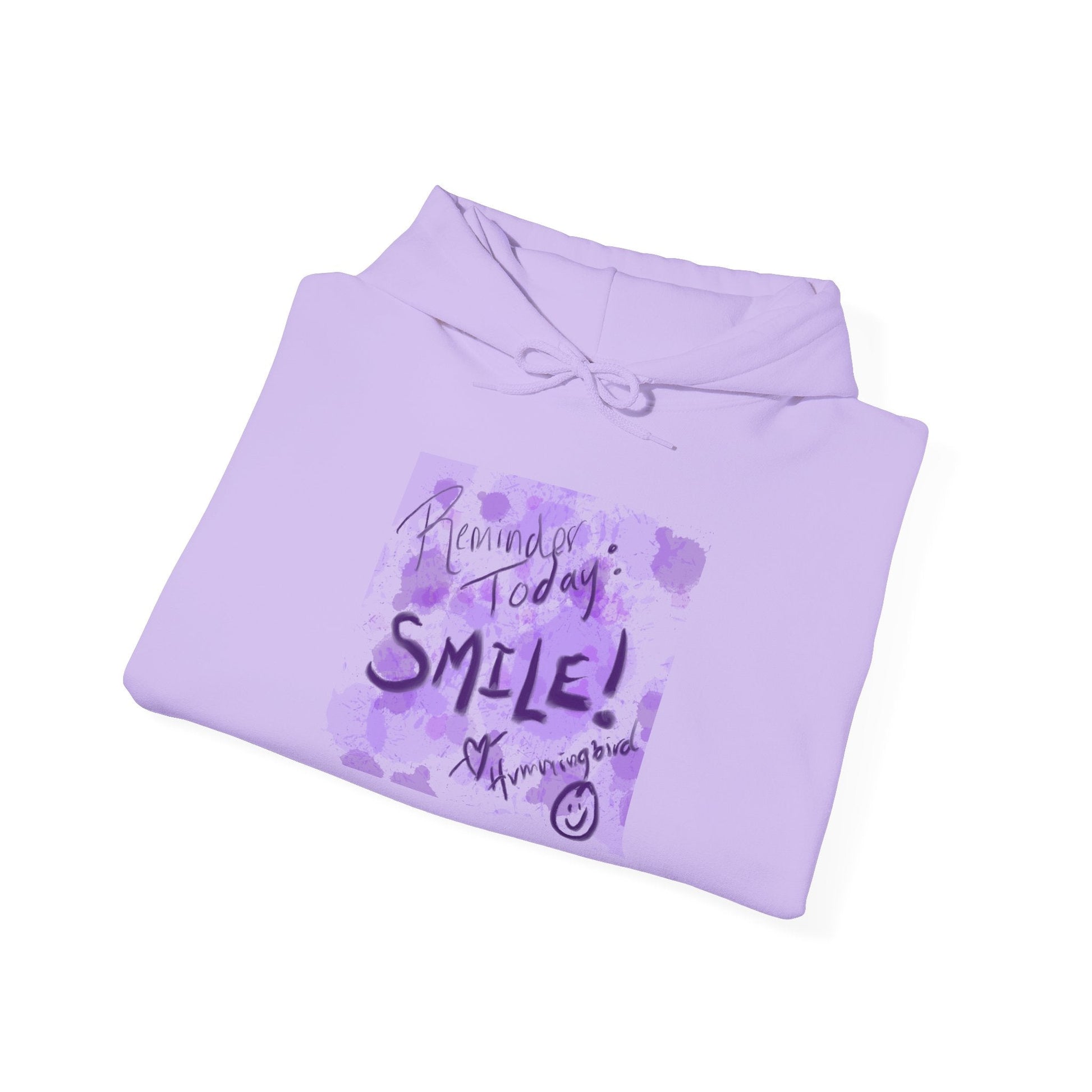 Purple Smile Graphic Hoodie, Unisex Sweatshirt for Comfort & Style, Cozy Gift for Art Lovers, Casual Wear, Spring Essentials - Moon Mama Inspired’s Lightwoven