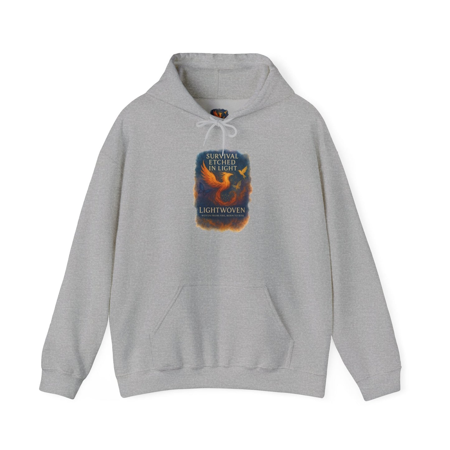 Survival Etched in Light Hoodie - Moon Mama Inspired’s Lightwoven