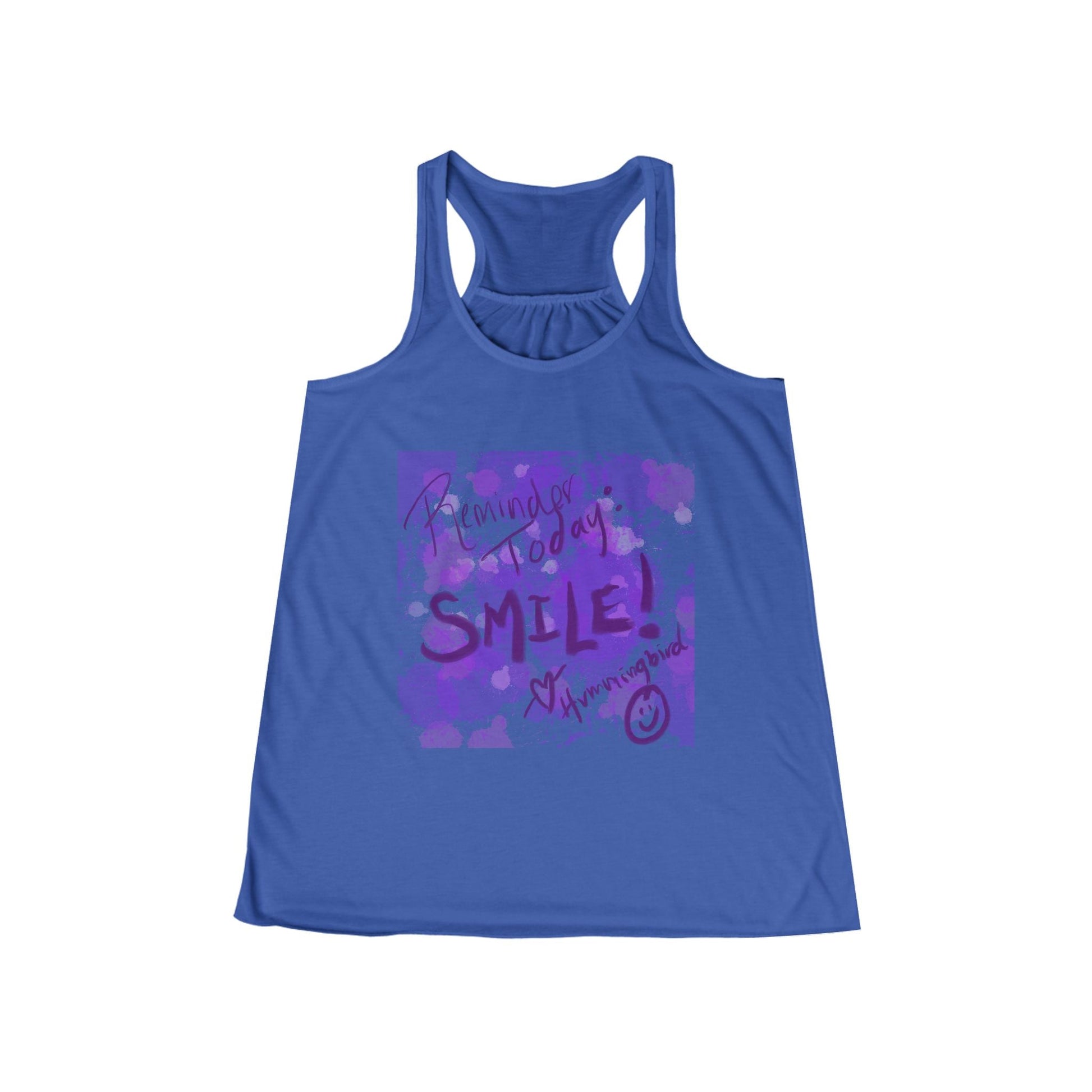 Tank Top Reminder: Smile and may it reach your eyes - Moon Mama Inspired’s Lightwoven