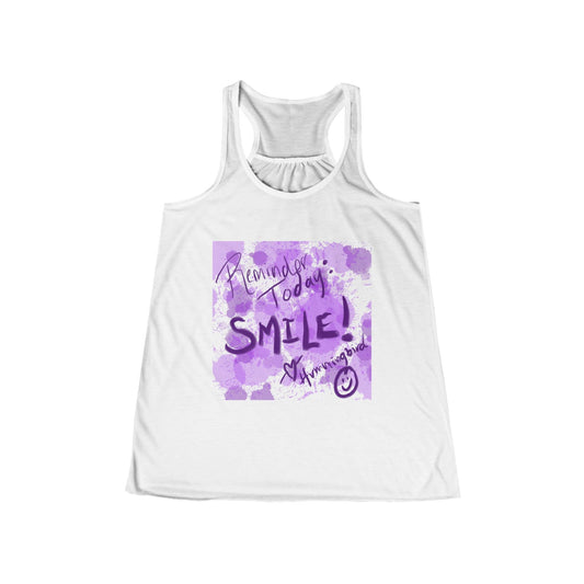 Tank Top Reminder: Smile and may it reach your eyes - Moon Mama Inspired’s Lightwoven