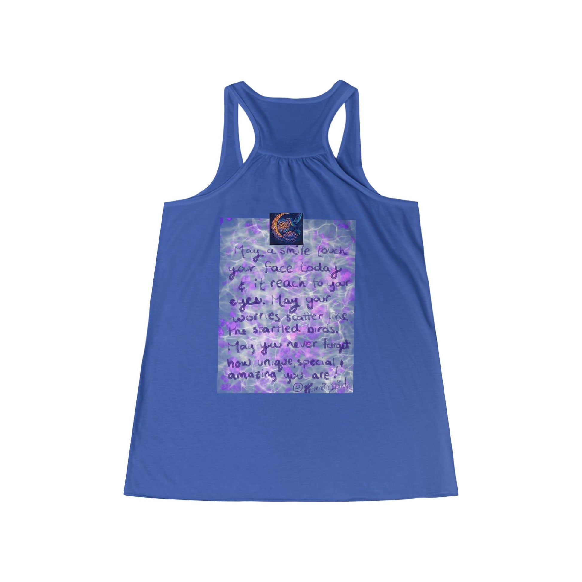 Tank Top Reminder: Smile and may it reach your eyes - Moon Mama Inspired’s Lightwoven