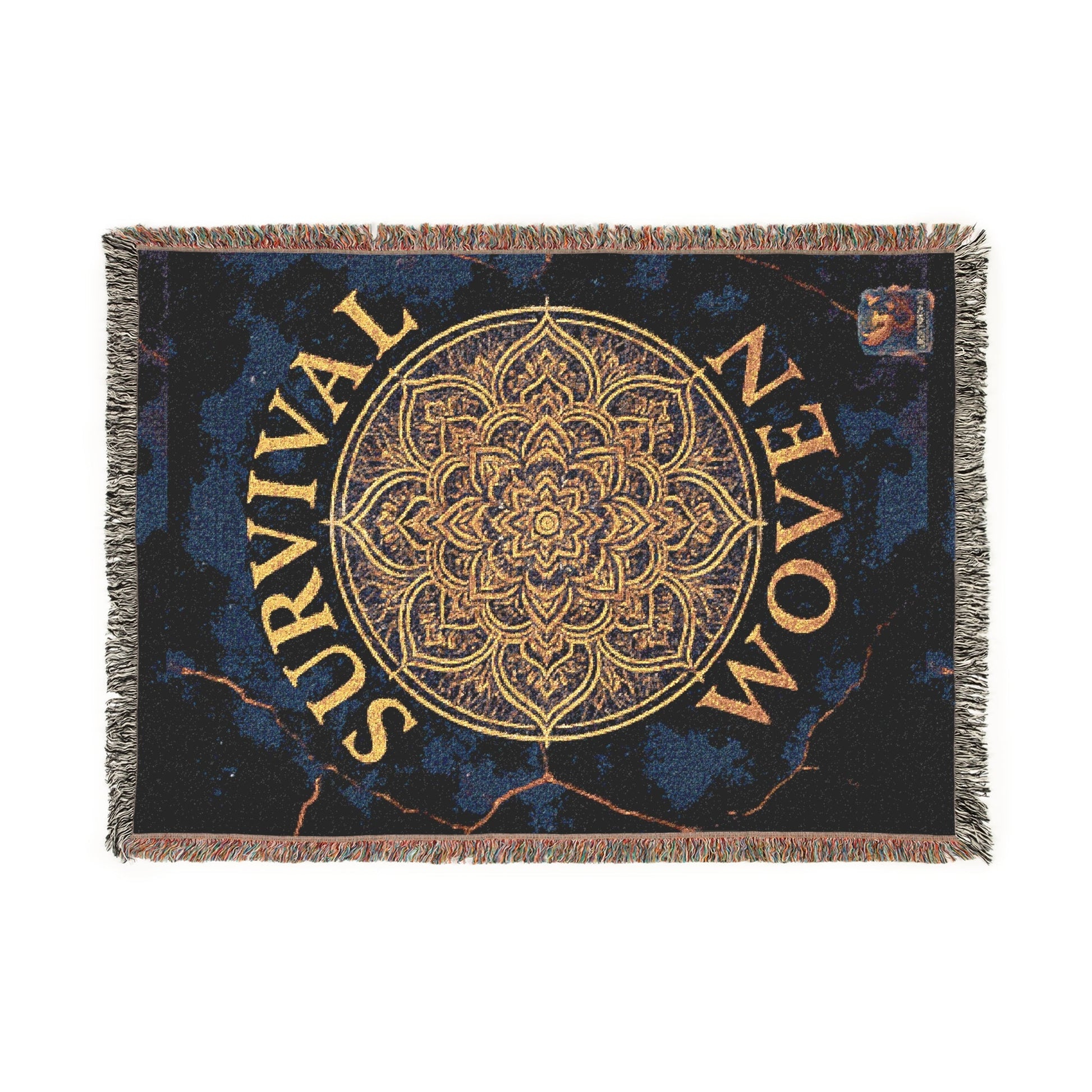 Woven Blanket - Survival Woven Mandala Design - Moon Mama Inspired’s Lightwoven
