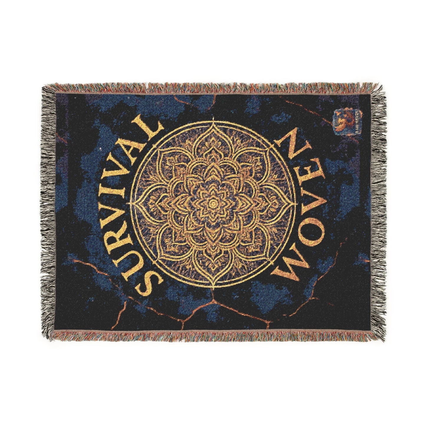 Woven Blanket - Survival Woven Mandala Design - Moon Mama Inspired’s Lightwoven